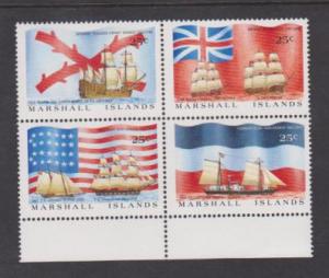 Marshall Islands Scott # 194a Colonial Ships & Flags S/S MNH