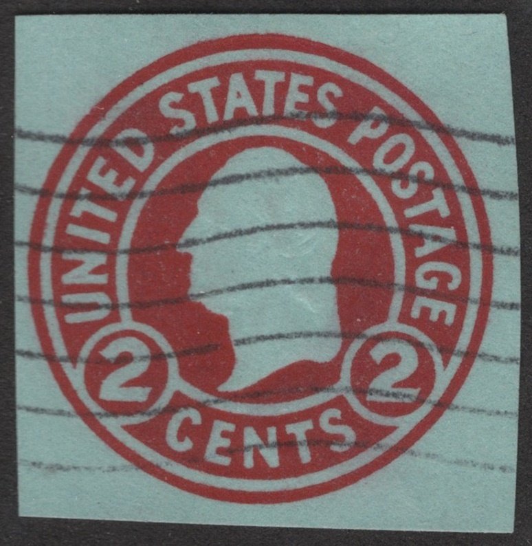 SC#U432i 2¢ Washington Cut Square (1916) Used