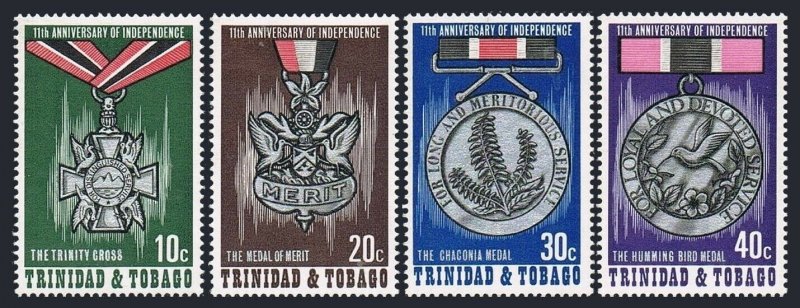 Trinidad & Tobago 235-238,MNH.Michel 318-321. Independence Day,1973.Order,Medals