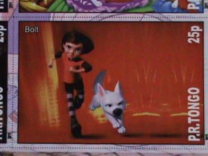 ​TONGA STAMP-FAMOUS DISNEY MOVIES-CARTOON-MNH STAMP SHEET #5