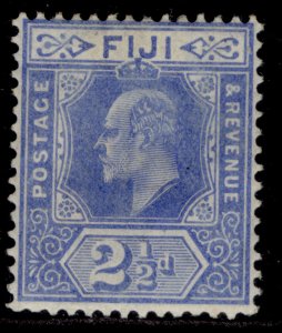 FIJI EDVII SG120, 2½d bright blue, M MINT.