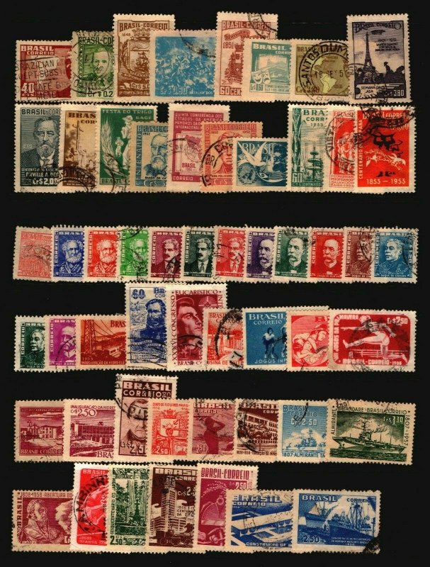 Brazil 54 Mostly Used / Hinge Rems / Few Faults - G61