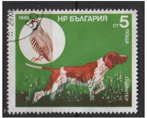 Bulgaria 1985 - Scott 3128 used - 5s, Hunting dog 