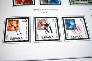 COLOR PRINTED SPAIN 1944-1975 STAMP ALBUM PAGES (100 illustrated pages)