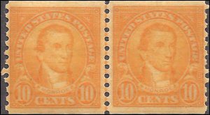 603 Mint,OG,NH... Line Pair... SCV $50.00