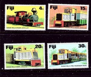 Fiji 361-64 MNH 1976 Locomotives    (ap4340)