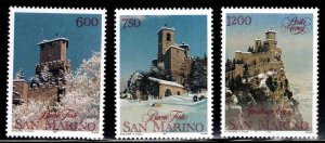 San Marino Scott 1244-1246 La Rocca stamp set MNH**