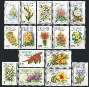 Trinidad & Tobago 392-407, MNH. Michel 479-494. Flowers 1983.