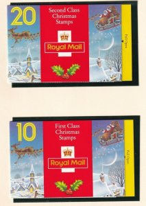 GB SUPERB VF-MNH MERRY XMAS FROM THE ROYAL MAIL 10 & 20 1st CLASS BOOKLETS
