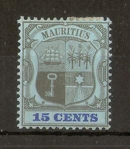 Mauritius 1905 15c SG150 Mint Cat£65