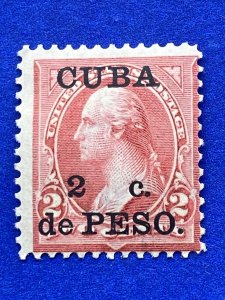 US Stamps - Possession DeCuba -  SC#  222 - MHR - SCV =  $10.00