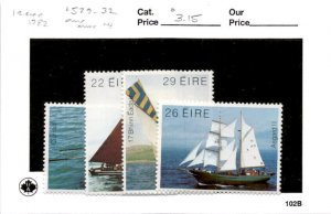 Ireland, Postage Stamp, #529-532 Mint NH, 1982 Ship, Boat (AB)