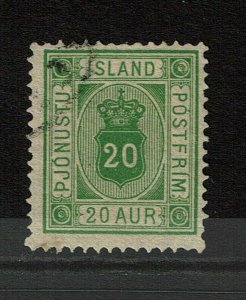 Iceland SC# O8, Used - S13313