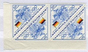 DOMINICA; 1956 Olympics issue fine 11c. MINT MNH CORNER BLOCK