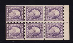 501b Booklet Pane XF OG never hinged with nice color cv $ 125 ! see pic !