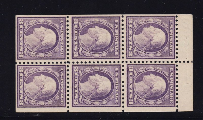 501b Booklet Pane XF OG never hinged with nice color cv $ 125 ! see pic !