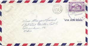 Panama C150 on envelope. Rotary 1955.