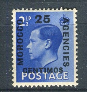 MOROCCO AGENCIES; 1936 early Ed VIII surcharged issue Mint hinged 25c.