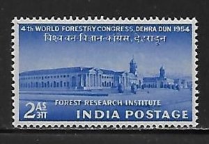 India 253 1954 Forestry Congress single MNH
