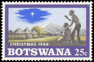 Botswana #47-50, Complete Set(4), 1968, Christmas, Never Hinged