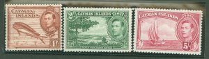 Cayman Islands #108-110 Unused Single (King)