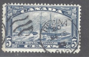 Canada # 204 USED SOCKED ON NOSE DUPLEX CANCEL REGINA SASK, DEC 15 1933 BS26517