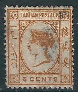 Labuan 2 SG 2 Used VF 1879 USD $225.00