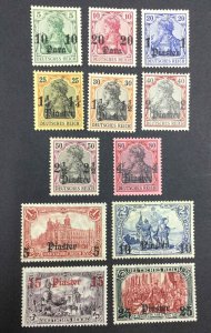 MOMEN: GERMAN TURKEY SC #43-54 1906 MINT OG 8H/2NG(44-45)/2NH(48,50) LOT #62894