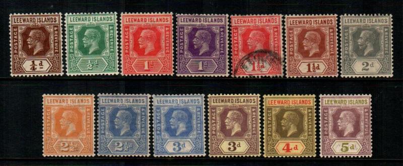 Leeward Islands #61-74   Mint  Scott $66.25