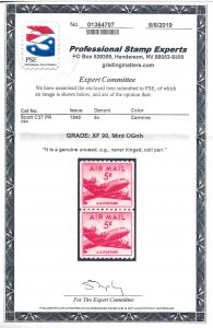 C37 Mint,OG,NH... Pair... PSE XF-90... SMQ $25.00