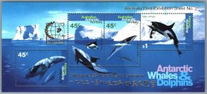 ZAYIX Australian Antarctic Territory L97b MNH Whales & Dolphins 092222SM141