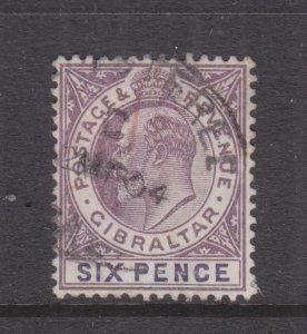 GIBRALTAR, 1903 KEVII, CA, 6d. Dull Purple & Violet,, used.