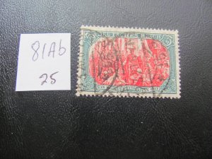 Germany  1902 Used  MI.  81Ab SC 78  VF/XF 25 EUROS (118)