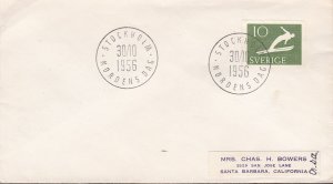 Sweden 1956 Special Cancel. Stockholm,Norden Dag EUROPA/Cept Forrunner to USA.