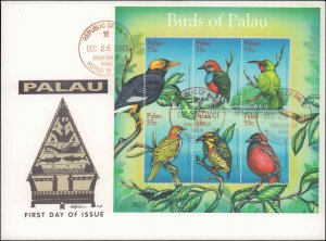 Palau, Worldwide First Day Cover, Birds