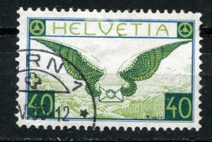 Switzerland 1924 Mi 234 Sc C14 Granite Paper Used s1487s