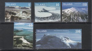 Iceland # 1105-1109, Glaciers, Mint NH, 1/2 Cat.