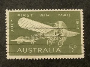 Australia 1964 Scott 382 used - 5p,   50th Anniversary of the First Airmail