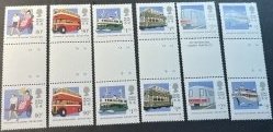HONG KONG # 594-599--MINT/NEVER HINGED---COMPLETE SET OF GUTTER PAIRS---1991