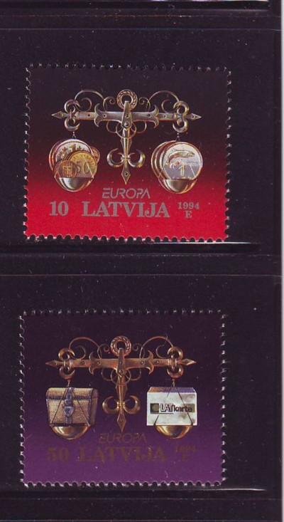 Latvia Sc 379-0 1994 Europa stamp set mint NH