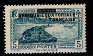 French Equatorial Africa Scott 4 MH* expect similar centering.