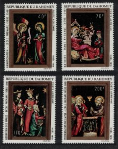 Dahomey Christmas Miniatures Paintings 4v 1970 MNH SC#C132-C135 SG#423-426