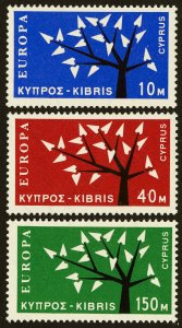 Cyprus Stamps # 219-21 MLH VF Scott Value $76.00