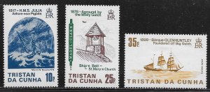 Tristan da Cunha Scott #'s 368 - 370 MH