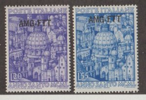Italy - Trieste Scott #74-75 Stamps - Mint NH Set