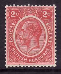 British Honduras-Sc#94- id6-unused NH 2c KGV-1927-