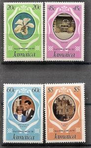 Jamaica  500-3 P15 MNH 1981 Royal Wedding