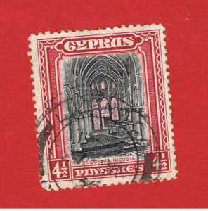 Cyprus #131  VF used  Cathedral  Free S/H