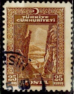 Turkey 1930: Sc. # 698; Used Single Stamp
