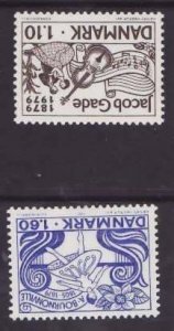 Denmark-Sc#660-1- id7-unused NH set-Ballet-Music-1979-